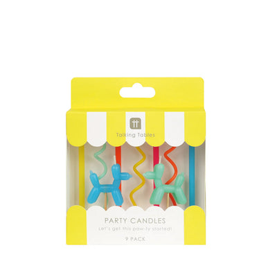 Balloon Dog Birthday Candles