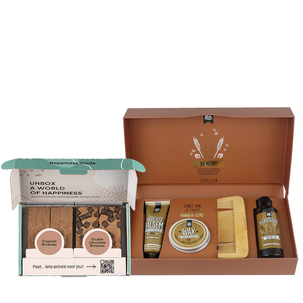Luxe verwenpakket voor mannen & Brownies