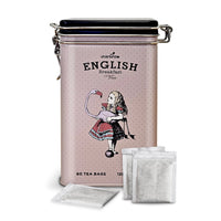 English Breakfast Tea - Bewaarblik roze 60 zakjes