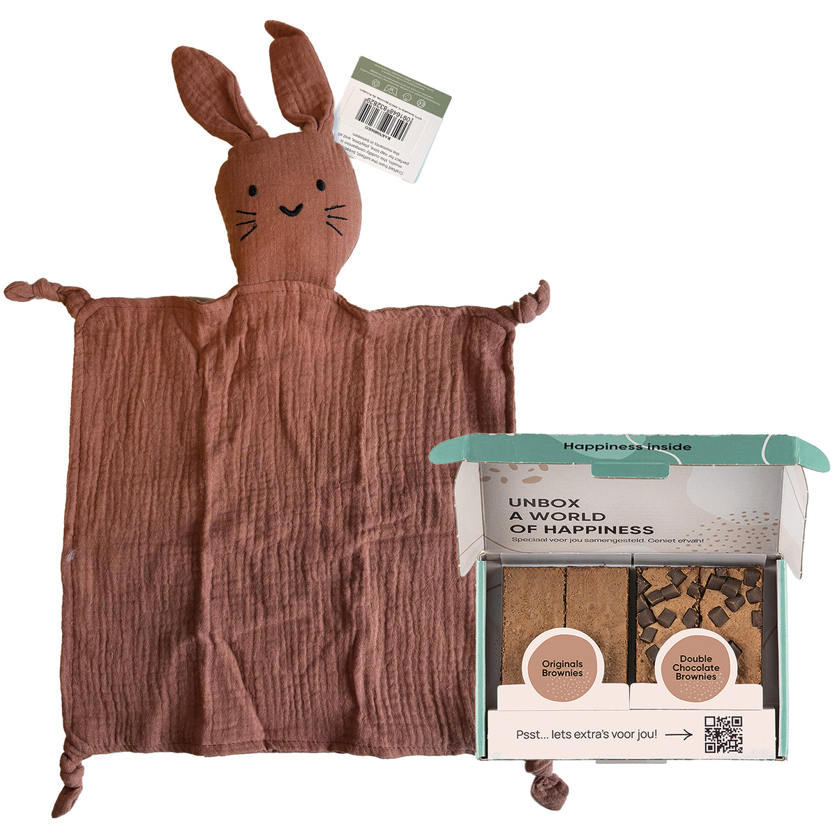 Voordeelcadeau: Hydrofiele knuffel konijn Terra & Brownies