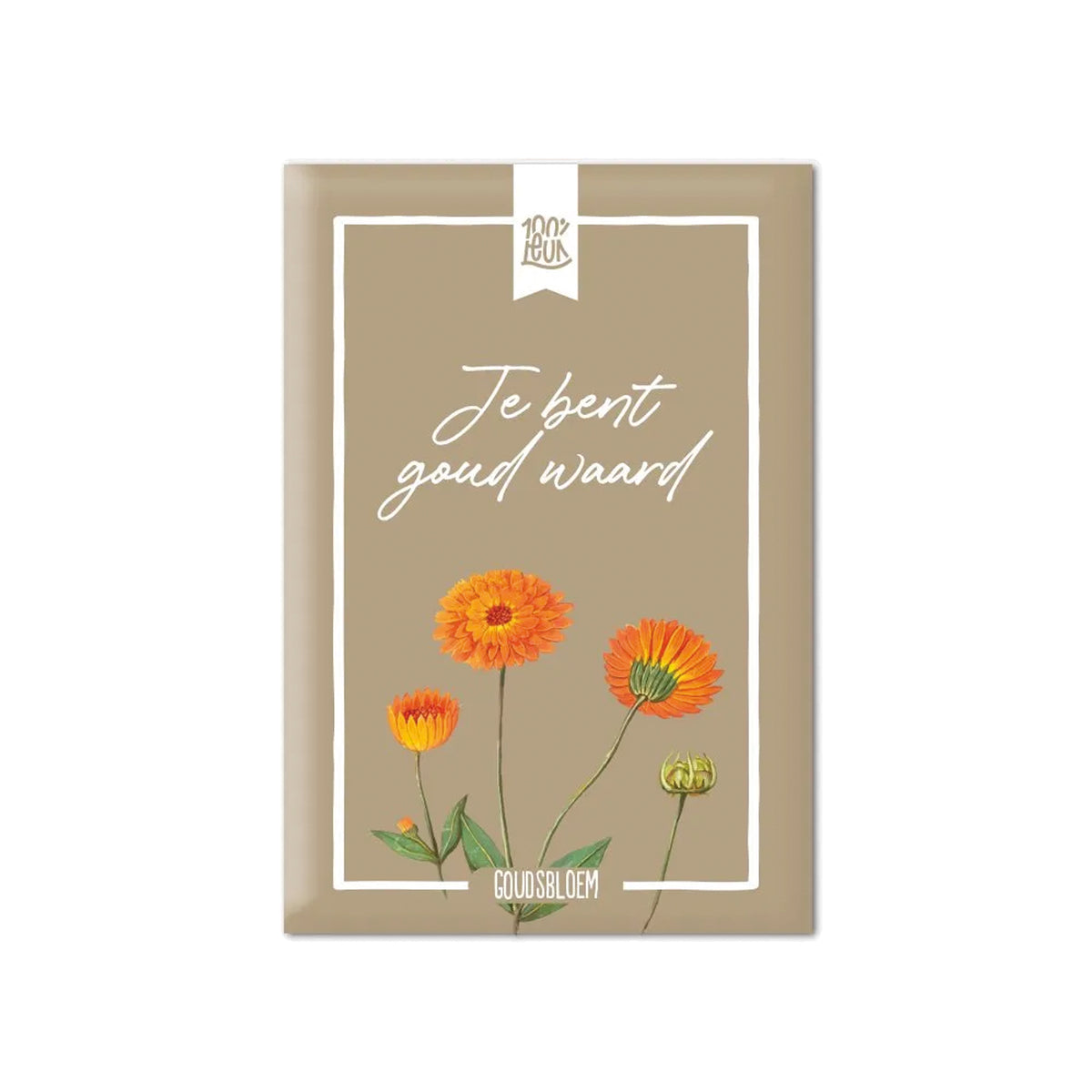 Bloemzaadjes: Je bent goud waard!