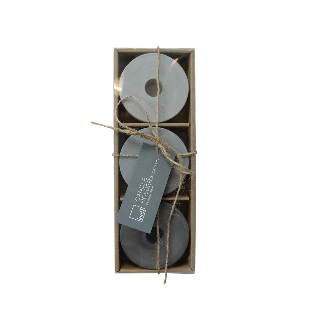 Leeff Betonnen kaarshouders | Set van 3 stuks