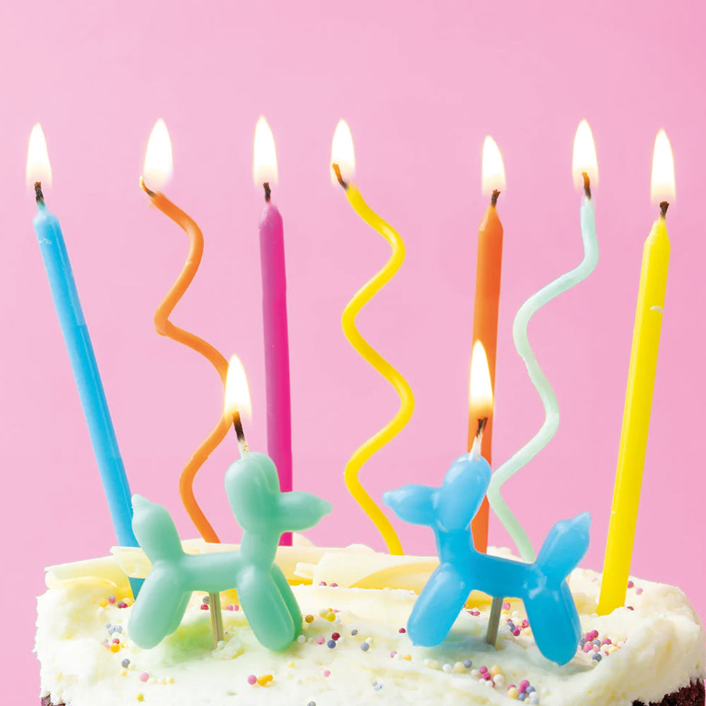 Balloon Dog Birthday Candles
