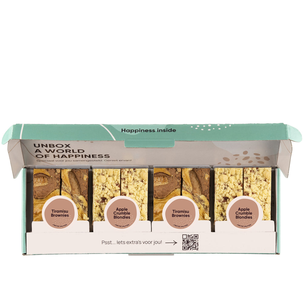 Limited Edition Box: Tiramisu Brownies & Apple Crumble Blondies
