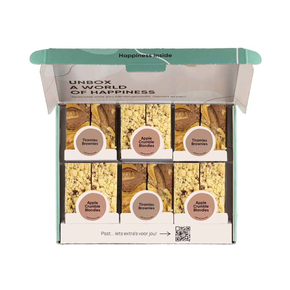 Limited Edition Box: Tiramisu Brownies & Apple Crumble Blondies