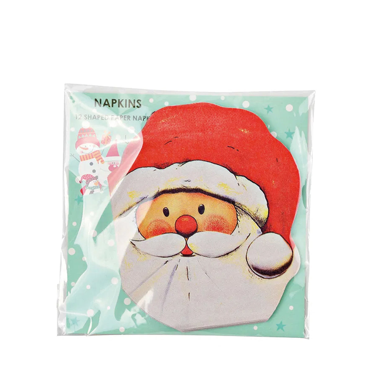 Uitgesneden Kerstman servetten