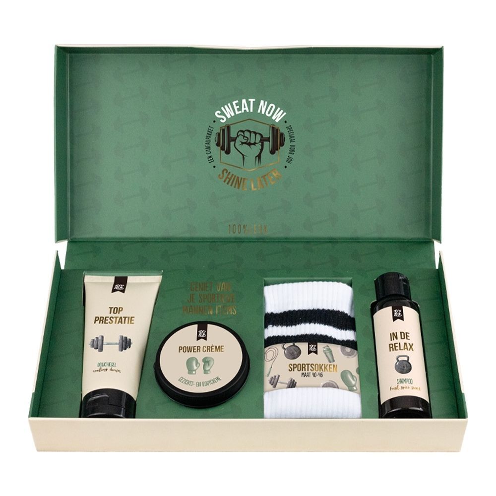Sweat now shine later - cadeaupakket - 100% leuk