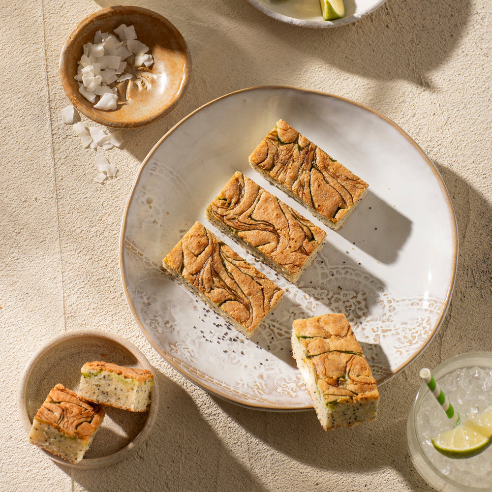 Premium: Lime Poppy Seed Blondies
