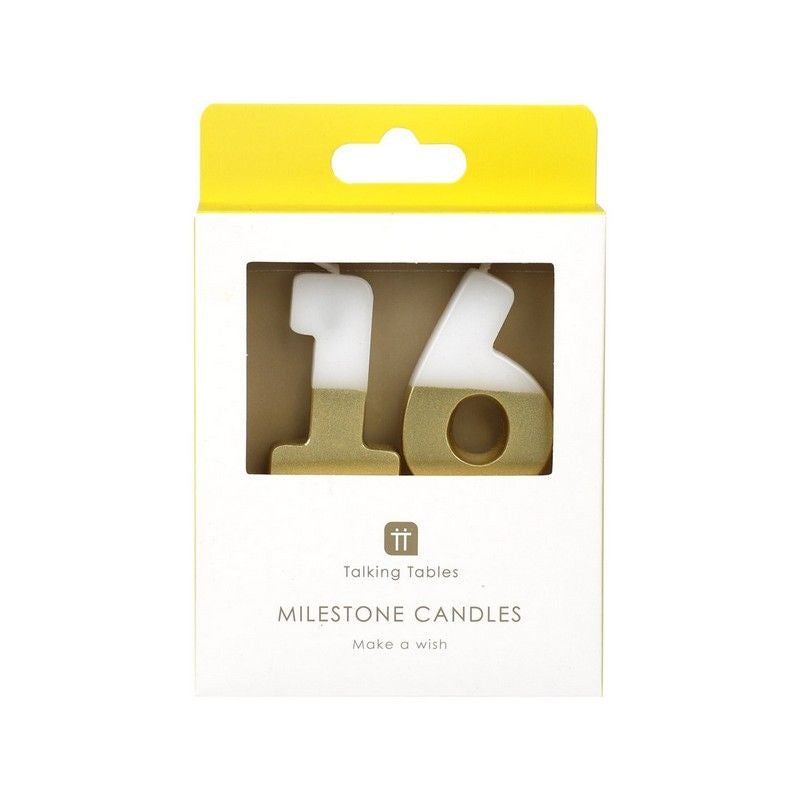 Verjaardagskaarsjes 16 jaar in verpakking