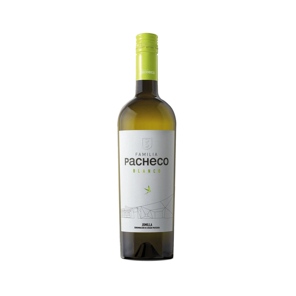 Fles witte wijn Pacheco