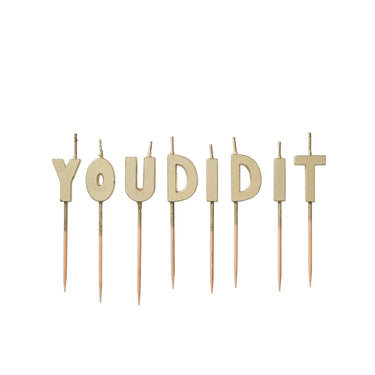 You did it kaarsjes op witte achtergrond