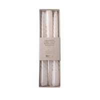 Witte swirl kaarsen | 3 Stuks