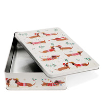 Kerst Teckel Brownie bewaarblik
