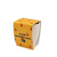 grijze mok met sleeve met 'fijne sinterklaas'