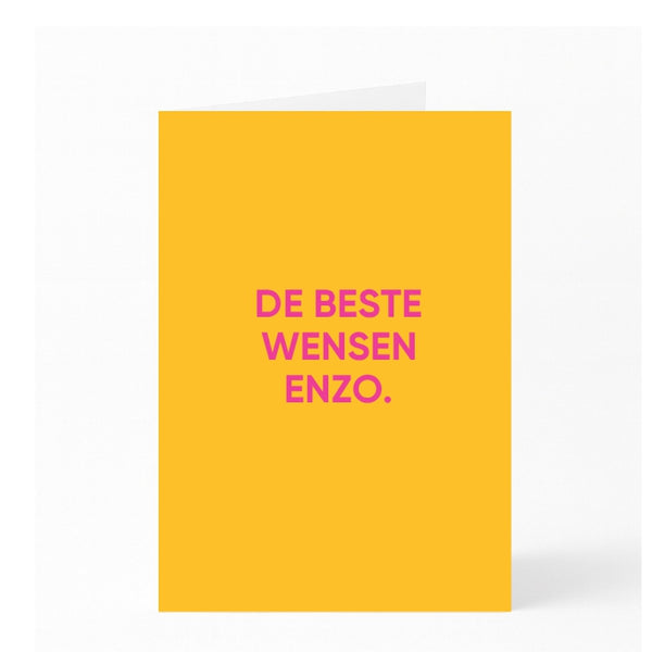 DE BESTE WENSEN ENZO.
