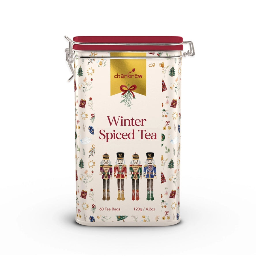 Winter Spiced Tea - Bewaarblik Notenkraker 60 zakjes