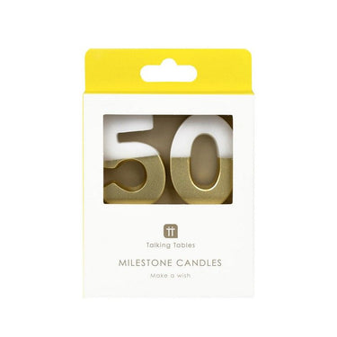 kaarsjes 50 op witte achtergrond