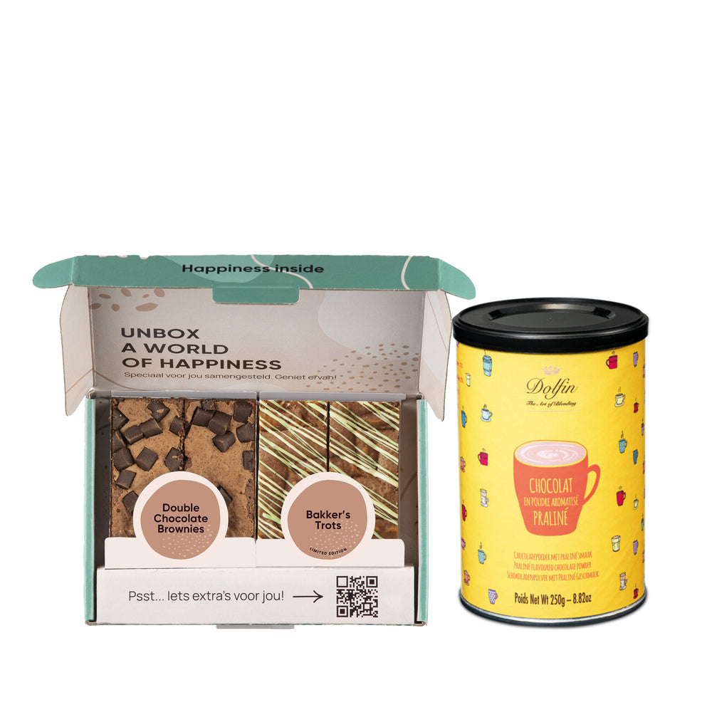 Warme choco Praliné & Brownies