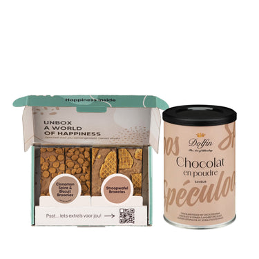 Cadeaupakket: Brownies & Warme chocomelk Speculaas